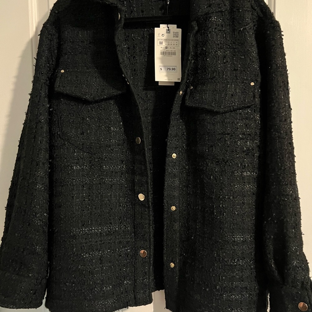 Zara textured shacket
